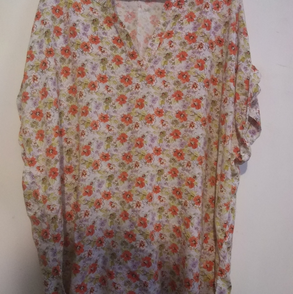 Woman Within flowered tunic